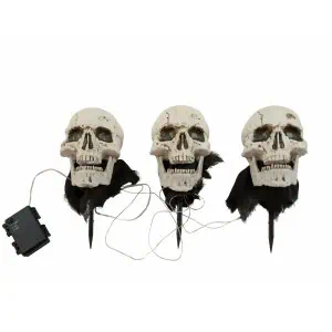 EUROPALMS Halloween Skeleton Head with Stake