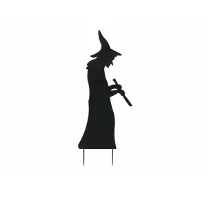 EUROPALMS Silhouette Metal Witch with Spoon