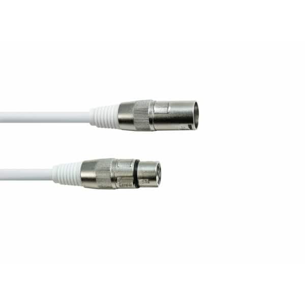 EUROLITE DMX cable XLR 3pin 1m white