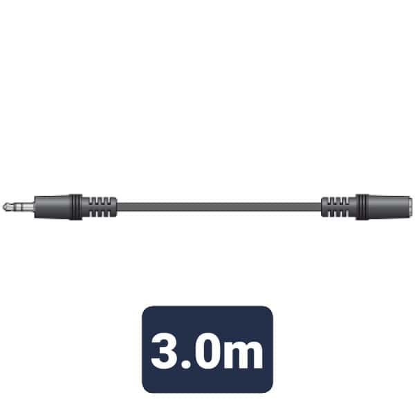 AV:Link - 3.5mm stereo plug to 3.5mm stereo socket lead 3.0m