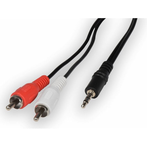 AV:Link - 3.5mm stereo plug to 2 x RCA plugs lead 1.2m