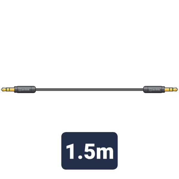 AV:Link - Precision 3.5mm Stereo plug to 3.5mm stereo plug lead 1.5m